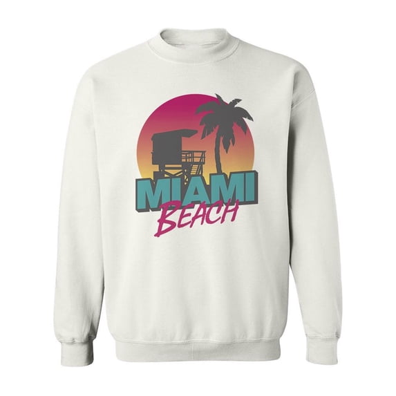Miami Beach. Sweatshirt Men -Image by Shutterstock, Male 5X-Large