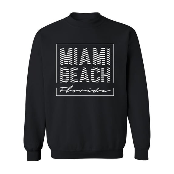 Miami Beach Sweatshirt Men -Image by Shutterstock, Male Medium