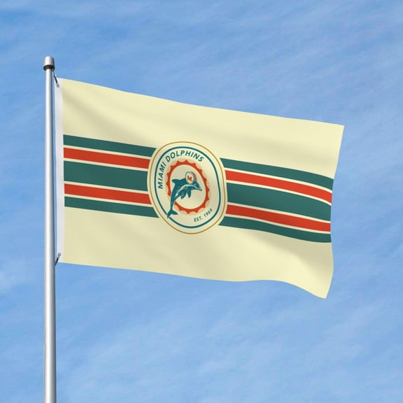 Miami Brand New Outdoor Double Sided Flag 3x5ft, Football Team Custom Garden Flag Fan Game Flag Home Decor Flag Fan Gift