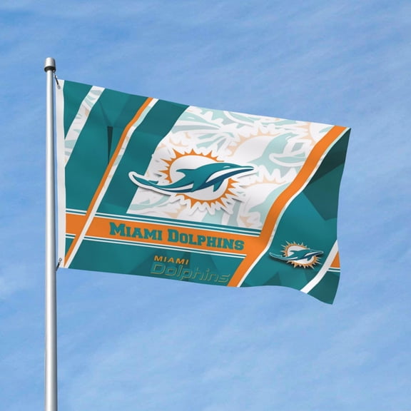 Miami Brand New Outdoor Double Sided Flag 3x5ft, Football Team Custom Garden Flag Fan Game Flag Home Decor Flag Fan Gift