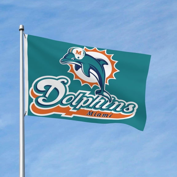 Miami Brand New Outdoor Double Sided Flag 3x5ft, Football Team Custom Garden Flag Fan Game Flag Home Decor Flag Fan Gift