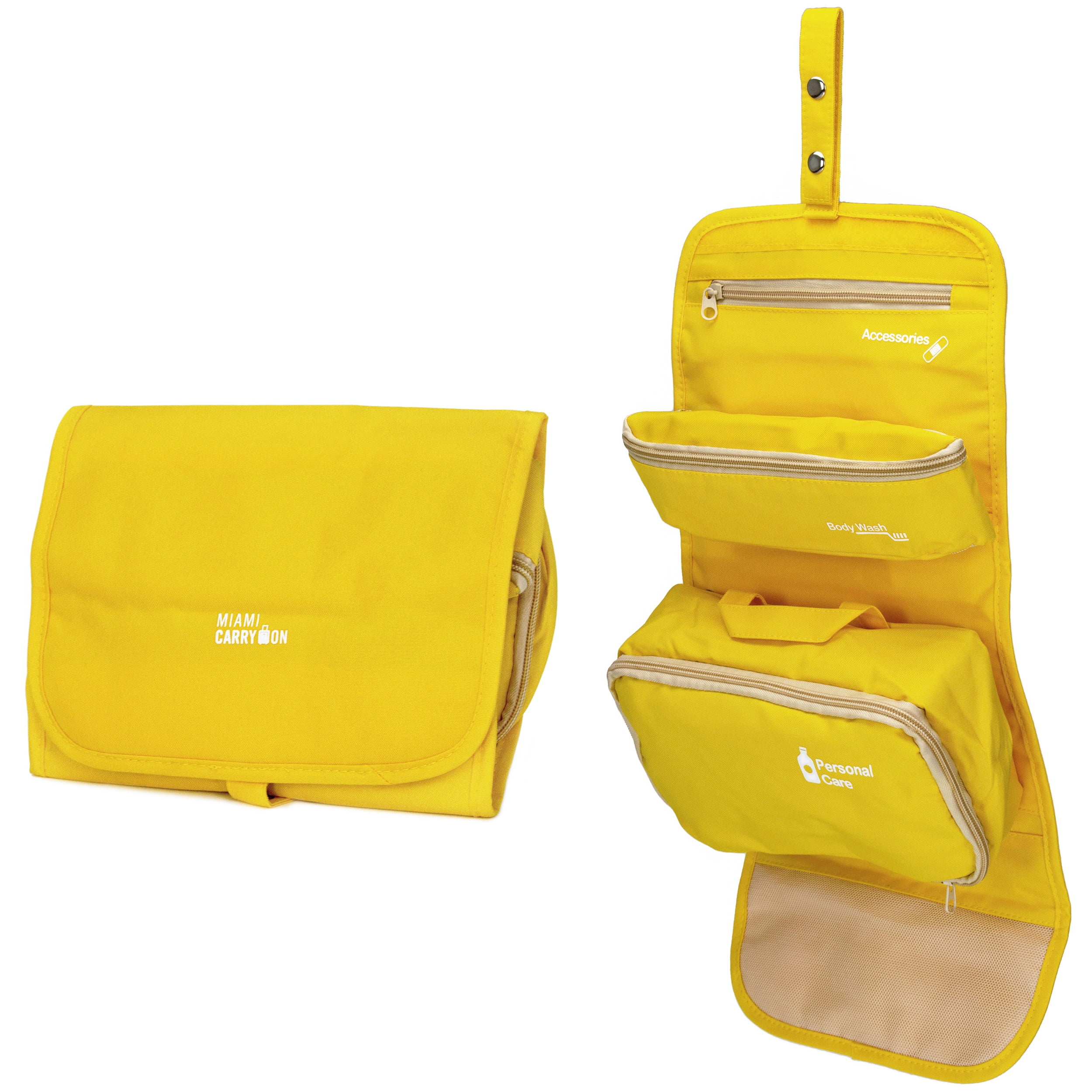 Miami CarryOn 3 in 1 Toiletry Bag - Folding / Hanging Toiletry Bag