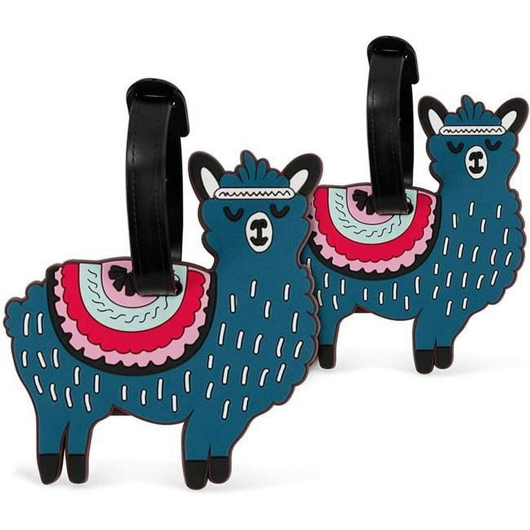 Miami CarryOn Navy Llama Luggage Tags Set of 2 Walmart