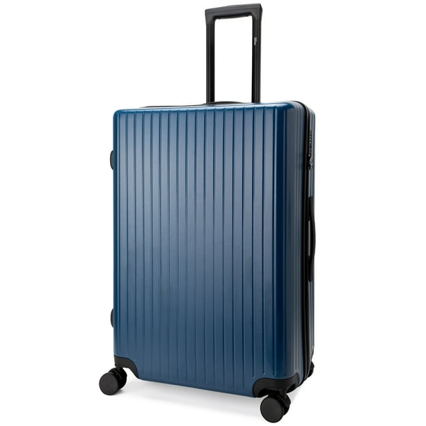 Miami CarryOn Ocean Polycarbonate 28inch Checked Spinner Suitcase (Navy)