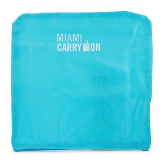 Miami CarryOn Packing Cubes Travelers' Luggage Organizer Kit (Light Blue)