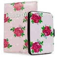 thumbnail image 1 of Miami CarryOn RFID Protected Wallet and Passport Cover Set (Polka Roses), 1 of 7