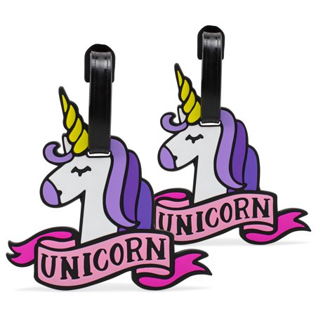 Miami CarryOn Sleeping Unicorn Luggage Tags - Set of 2