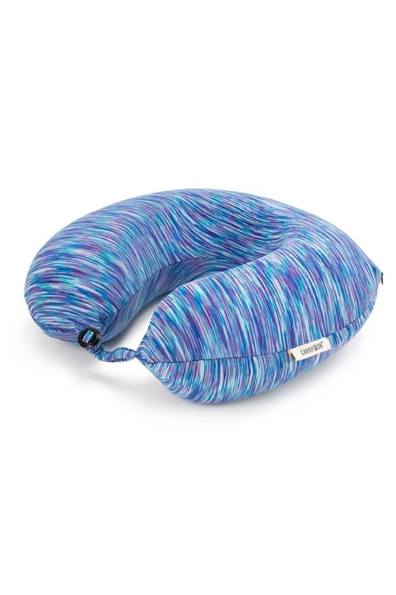 Miami CarryOn  Space Dye Memory Foam Travel Pillow/Neck Pillow (Teal/White)