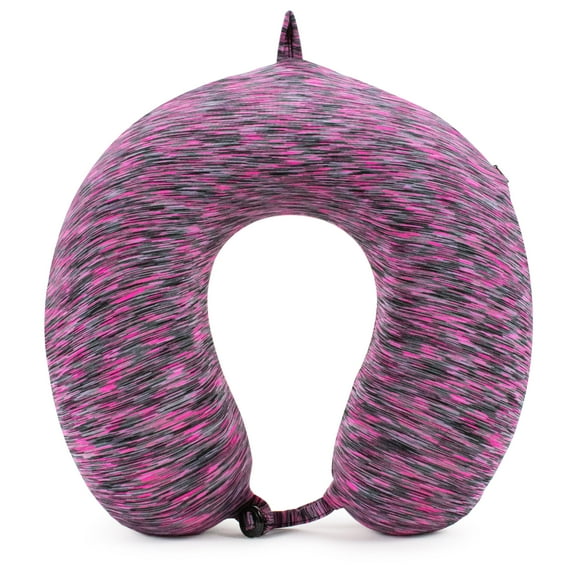 Miami CarryOn Space Dye Memory Foam Travel Pillow/Neck Pillow