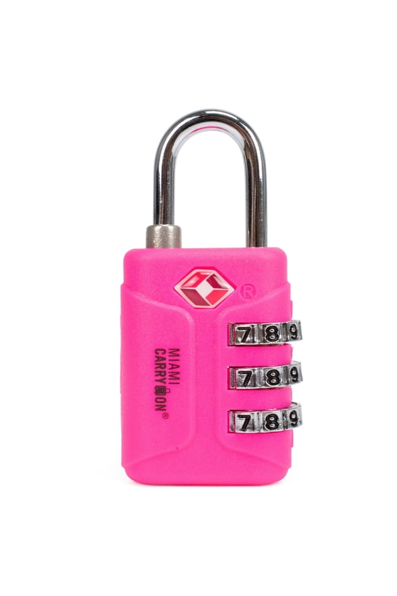 TSA Approved Combination Padlock Luggage Lock, Pink