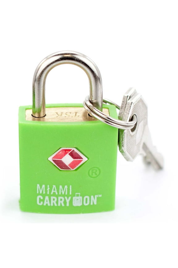TSA Approved Padlock - TSA Keyed Luggage Lock, 0.9 Inch Wide - Light Green