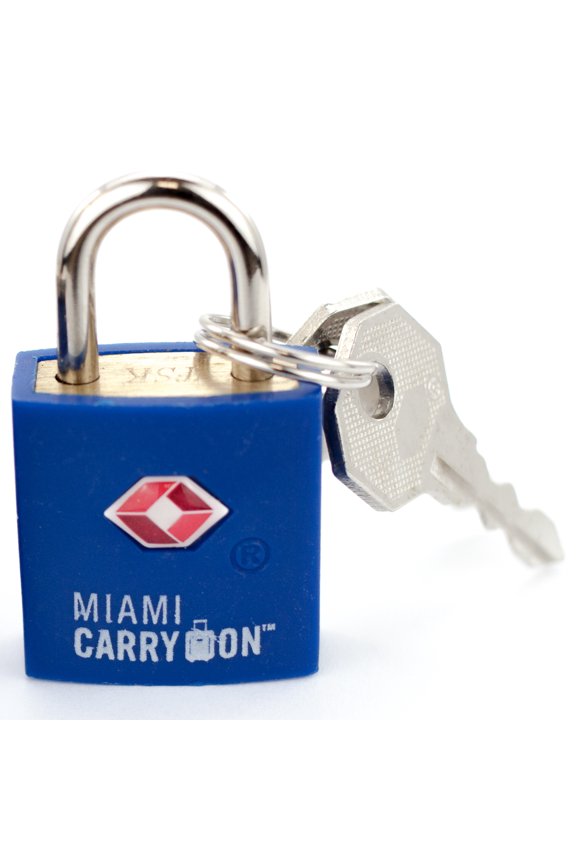 TSA Approved Padlock - TSA Keyed Luggage Lock - Blue