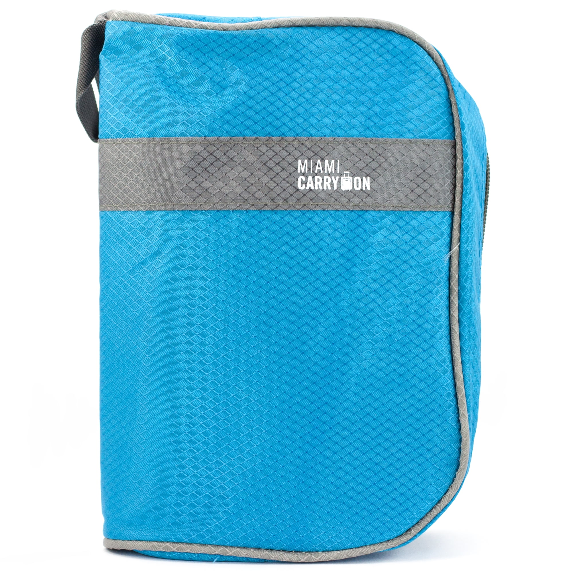 Miami CarryOn Toiletry Handbag - Travel Makeup Organizer - Light Blue