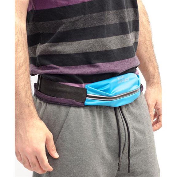 Miami CarryOn Water Resistant Running Belt / Waist Pack (Light Blue)