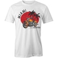thumbnail image 1 of Miami Choppers T-Shirt | Cool Motorcycle White Tee Gift, 1 of 5