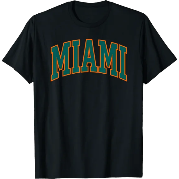 Miami Classic Block Typography Graphic T-Shirt, Unisex T-Shirt