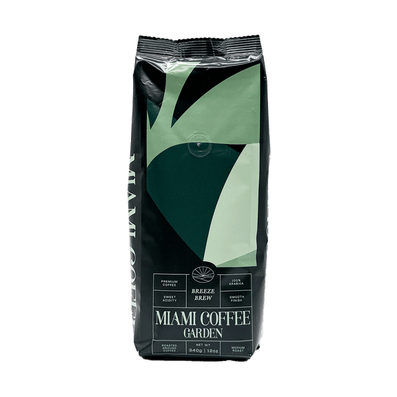 Miami Coffee Garden Breeze Brew, 100% Arabica, Medium Roast, 12oz