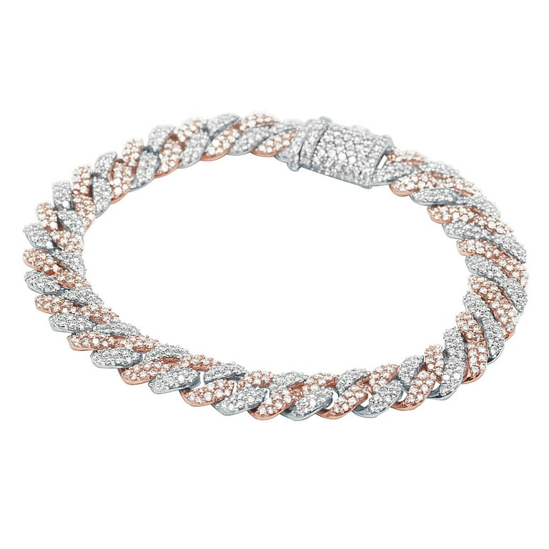10K Diamond Miami Cuban Link Bracelet 6