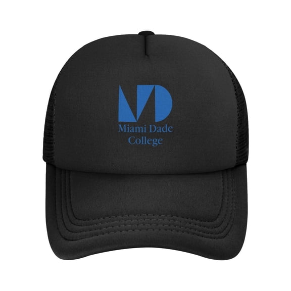 Miami Dade College Solid Color Lightweight Adult Mesh Baseball Cap