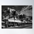 thumbnail image 1 of Miami - Deco District 011 Bw Poster Wall Art, Modern Wall Decor For Living Room Bedroom, 16x24 UNFRAMED, 1 of 3