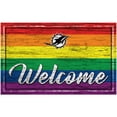 thumbnail image 1 of Miami Dolphins 11'' x 19'' Welcome Pride Sign, 1 of 1