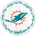 thumbnail image 1 of Miami Dolphins 12" Welcome Circle Sign, 1 of 1