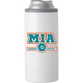 thumbnail image 1 of Miami Dolphins 12oz. Letterman Slim Can Cooler, 1 of 2