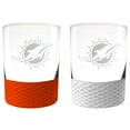 thumbnail image 1 of Miami Dolphins 14oz. Commissioner Rocks Glass Two-Piece Set, 1 of 1