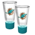 thumbnail image 1 of Miami Dolphins 2-Pack 4oz. Cheer Shot Set with Silicone Grip, 1 of 1