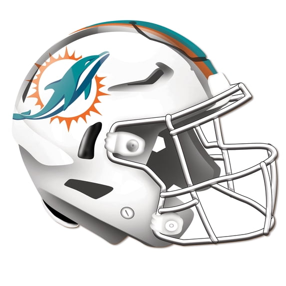 Miami Dolphins 24'' Authentic Helmet Cutout