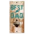 thumbnail image 1 of Miami Dolphins 5'' x 12'' Best Dad Bottle Opener, 1 of 1