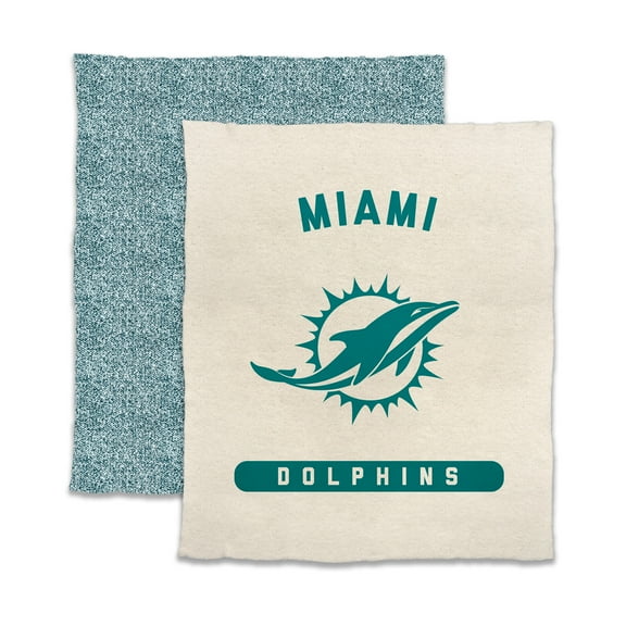 Miami Dolphins 50- x 60- Luxe Dreams Throw Blanket