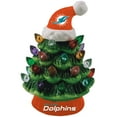 Miami Dolphins 8" Light Up Ceramic LED Christmas Tree