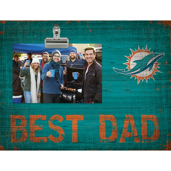 Miami Dolphins 8'' x 10.5'' Best Dad Clip Frame