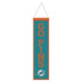thumbnail image 1 of Miami Dolphins Banner Wool 8x32 Heritage Slogan Design - Special Order, 1 of 1
