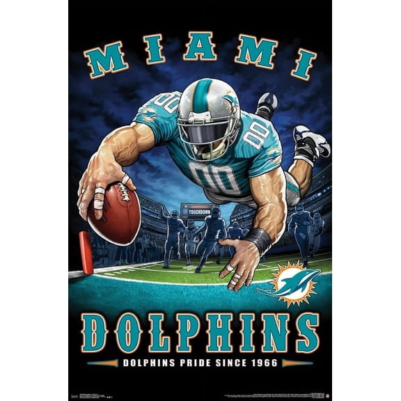 Miami Dolphins - End Zone Poster Print (22 x 34)