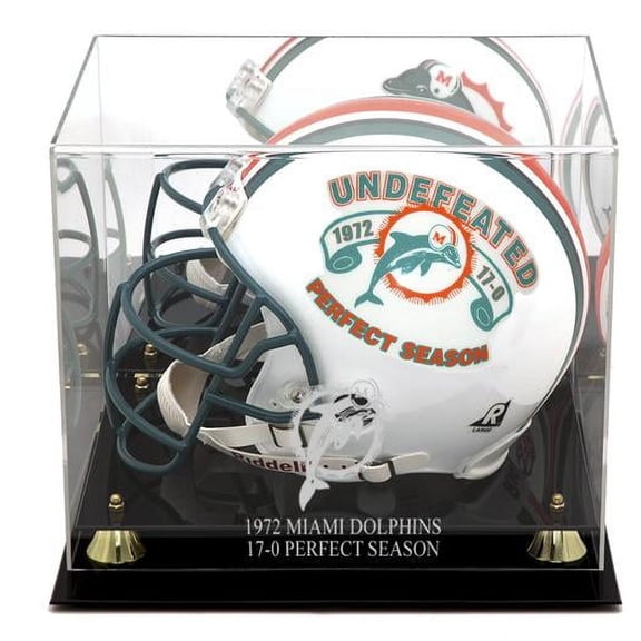 Miami Dolphins Golden Classic 1972 Commemorative Logo Helmet Case with Mirror Back