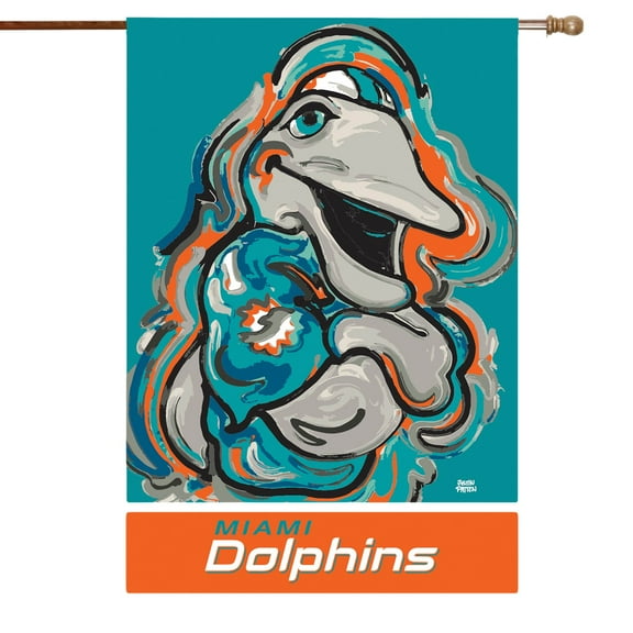 Miami Dolphins Justin Patten House Flag
