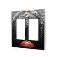 thumbnail image 1 of Miami Dolphins Legendary Design Double Rocker Lightswitch Plate, 1 of 4