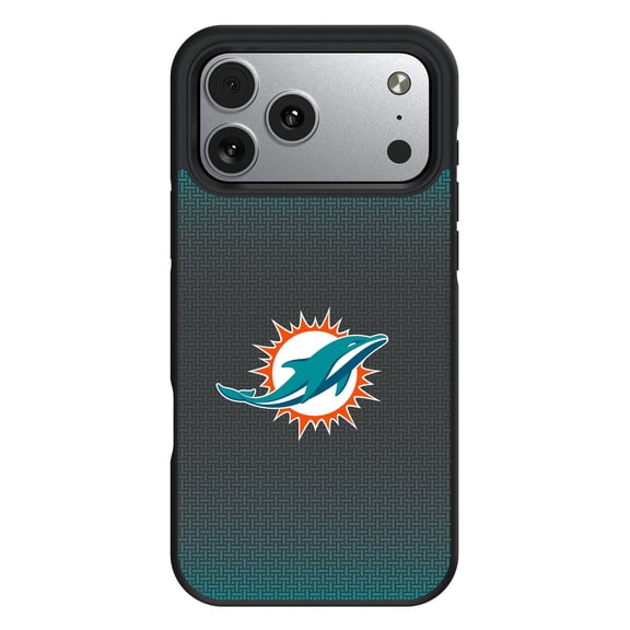 Keyscaper  Miami Dolphins  Bump Case with 8.2ft Drop Protection