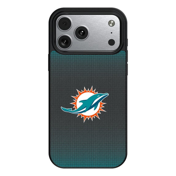 Miami Dolphins Linen Logo iPhone Magnetic Bump Case