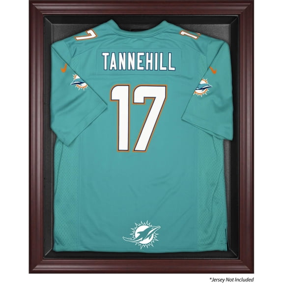 Miami Dolphins Mahogany Framed Jersey Display Case