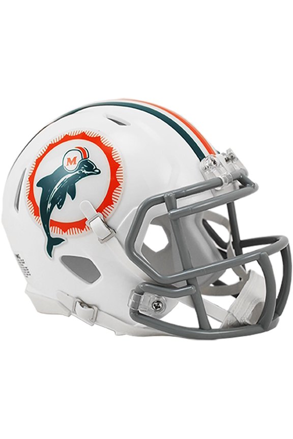 Miami Dolphins Riddell 1972 Throwback Speed Mini Helmet