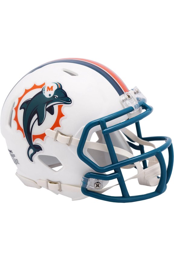Miami Dolphins Riddell 1997-2012 Throwback Speed Mini Helmet
