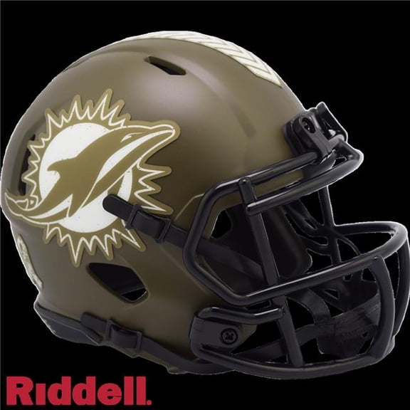 Miami Dolphins Riddell 2022 Salute To Service Speed Mini Helmet