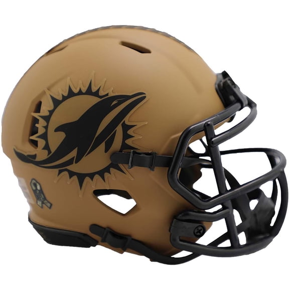 Miami Dolphins Riddell 2023 Salute to Service Speed Mini Helmet