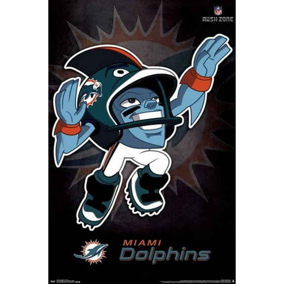 Miami Dolphins - Rusher 13 Poster Print (24 x 36)