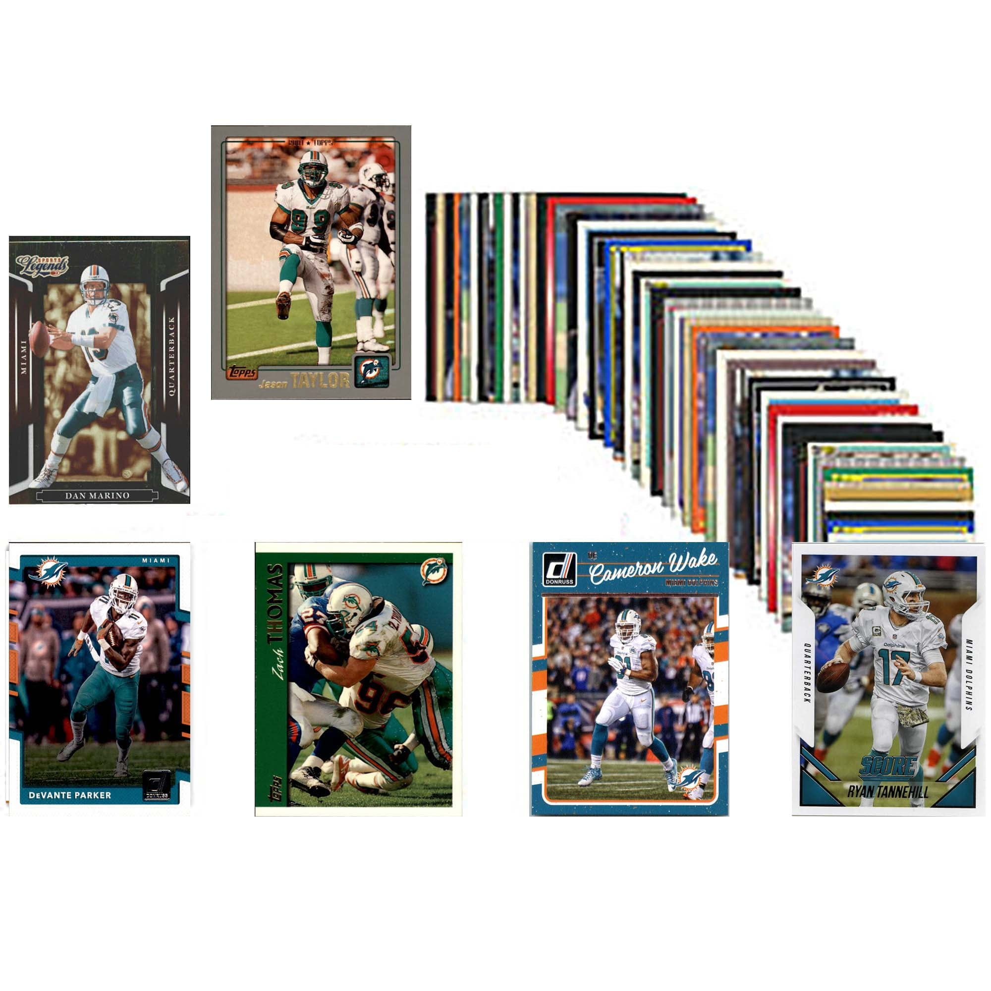 C & I COLLECTABLES Miami Dolphins Trading Card 50-Count Set