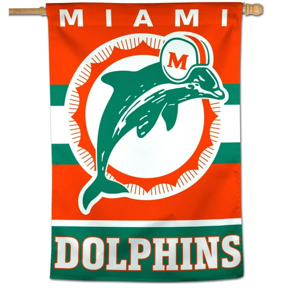 WinCraft Miami Dolphins 28" x 40" Retro Single-Sided Vertical Banner