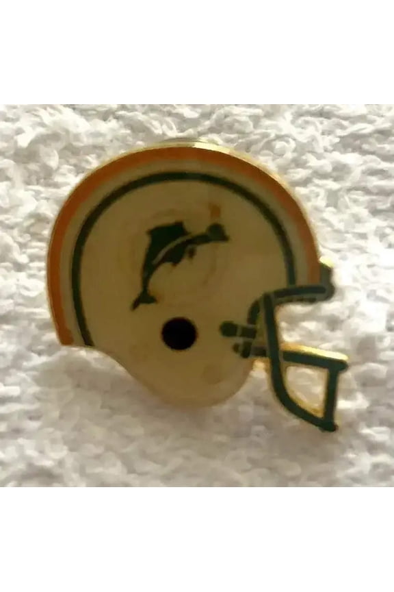 Miami Dolphins helmet vintage lapel pin